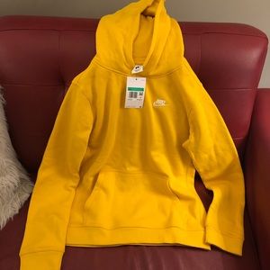 Boys xl yellow nike pullover hoodie brand new tag still on